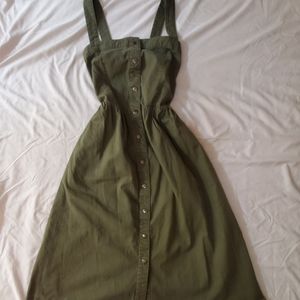 Olive Green Dress with Pockets!!!!